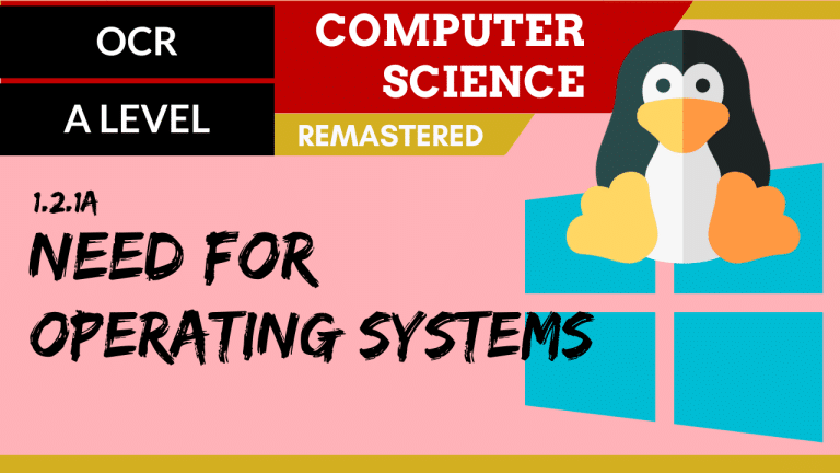 017. OCR A Level (H046-H446) SLR4 – 1.2 Types of operating system ...